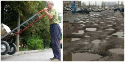 Чиновники запугали штрафами россиянина, который вот уже несколько лет сам ремонтирует дороги - porosenka.net - Шахты
