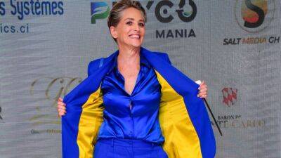 Шерон Стоун підтримала Україну в Каннах - vogue.ua