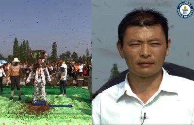 Гарри Поттер - Китаец попал в Книгу рекордов, покрыв себя 63 кг пчел - lifehelper.one - Китай