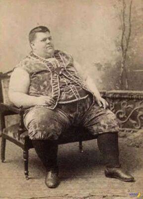 Самый толстый человек XIX века - chert-poberi.ru