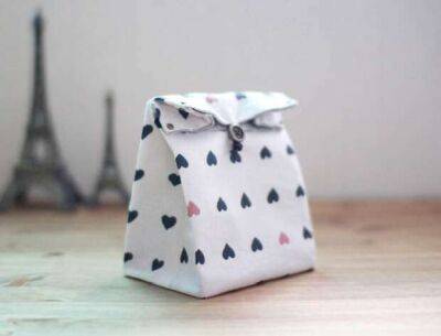 Подарочный пакет из ткани своими руками - milayaya.ru