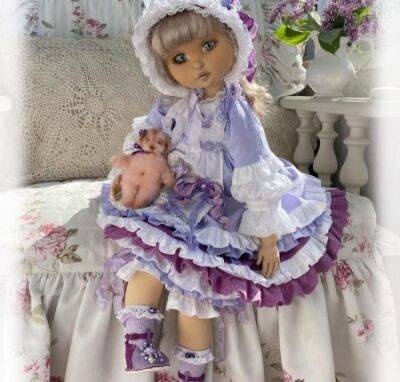 Душечка, коллекционная текстильная кукла - fokus-vnimaniya.com
