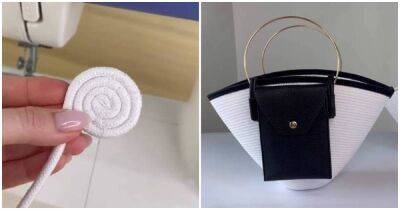 Такую стильную сумку из шнура хотят все. Сделайте себе модный аксессуар, который выглядит очень дорого - cpykami.ru