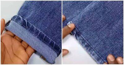 Укоротите джинсы без швейной машинки — простая техника шитья для новичков - lifehelper.one