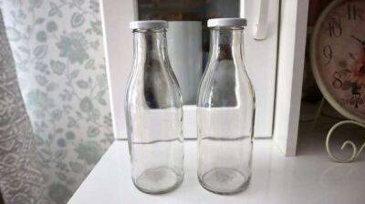 Почему не надо выбрасывать стеклянные бутылки от молока. Приспособила их на кухню, и никто не замечает, что они самодельные - milayaya.ru