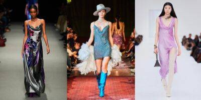 Сукня з вирізом-хомутом – тренд осені, який можна носити прямо зараз - vogue.ua