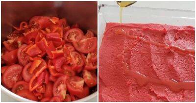 Необычный, полезный способ заготовки томатной пасты. Ничего не нужно уваривать и запекать - lifehelper.one