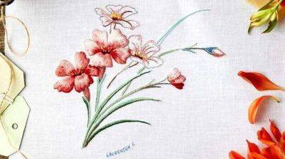 Искусные вышивки великолепных цветов и не только: рукодельный блог недели - milayaya.ru