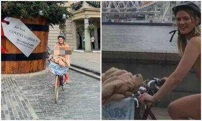 Британка голышом прокатилась на велосипеде ради благотворительности - porosenka.net - Лондон