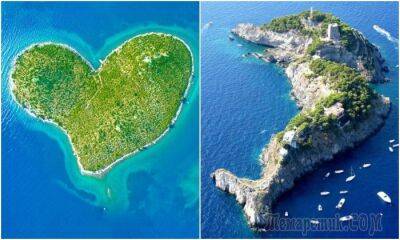 10 островов с особо выразительными и причудливыми очертаниями - fokus-vnimaniya.com - Мальдивы - Хорватия