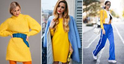 С чем носить желтый и синий цвет, чтобы выглядеть современно - takprosto.cc - Украина