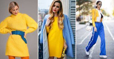 С чем носить желтый и синий цвет, чтобы выглядеть современно - lifehelper.one - Украина