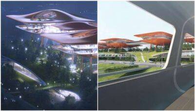 Концепт круизного центра, напоминающего инопланетные здания - chert-poberi.ru - Китай - Чунцин