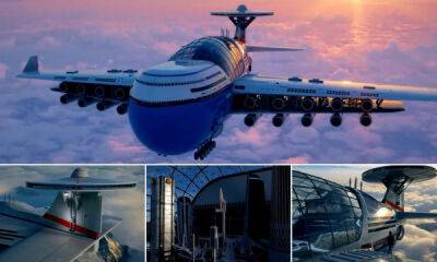 Гигантский "летающий отель", способный перевозить 5000 пассажиров и оставаться в воздухе месяцами - porosenka.net