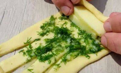 Добавляем в тесто зелень, чеснок и сыр. Быстрые плетенки на замену хлебу - milayaya.ru