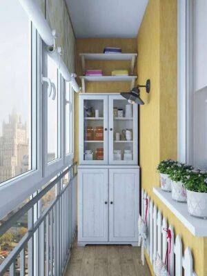 Наводим порядок на балконе с помощью симпатичных и вместительных шкафчиков - milayaya.ru