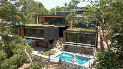 Красивый дом со сложной геометрией в Австралии - chert-poberi.ru - Австралия