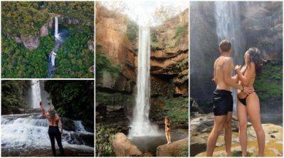 Австралийские авантюристы отправляются в долину, чтобы увидеть захватывающий 100-метровый водопад - porosenka.net