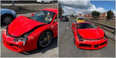 Владелец Ferrari за £250 000 разбил суперкар спустя несколько минут после покупки - porosenka.net