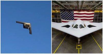 Первый полёт новейшего стратегического бомбардировщика США попал на видео - porosenka.net - Сша - штат Калифорния