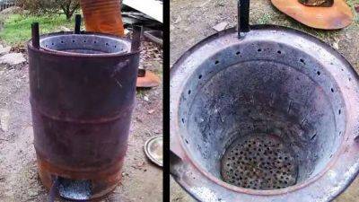 Как сделать бездымную печь для сжигания садового мусора - milayaya.ru