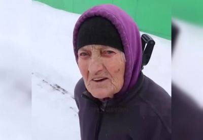 93-летняя бабушка чистит снег и заряжает своим примером соседей - porosenka.net