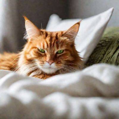 Почему кошка спит в голове на подушке у хозяина: несколько причин - milayaya.ru