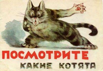Забавная классификация котят от советского художника - chert-poberi.ru - Ссср