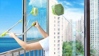 Как помыть окна снаружи на высоком этаже - polsov.com