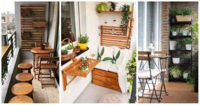 Компактная, стильная и практичная мебель для самых маленьких балконов - lifehelper.one