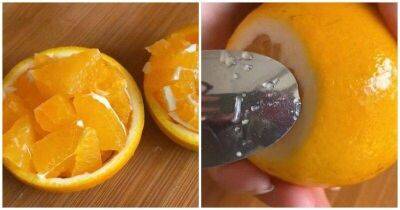 Умные трюки, как разрезать апельсины и не запачкать все соком - lifehelper.one