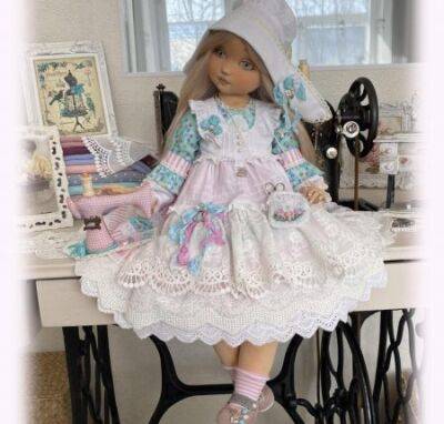 Катюша, коллекционная текстильная кукла. - fokus-vnimaniya.com