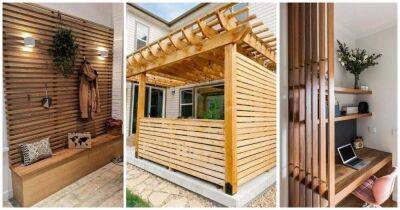 Казалось бы, простые деревянные рейки, а как украшают интерьер и дома и дачного участка - lifehelper.one