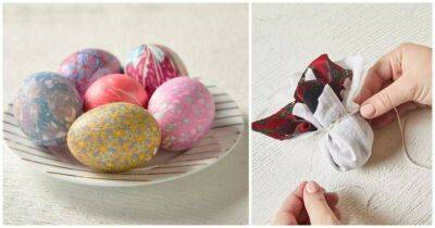 Необычный, но очень красивый способ покраски яиц с помощью галстуков - lifehelper.one