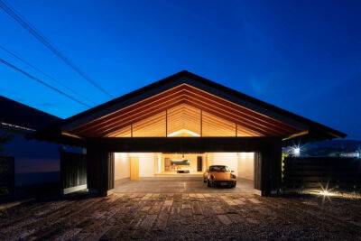 Обугленный минималистский дом для отдыха в Японии - porosenka.net - Япония