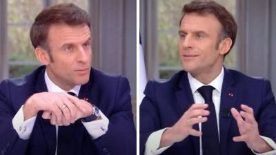 Эммануэль Макрон - Макрон снял дорогие часы во время интервью о пенсионной реформе. Его обвинили в лицемерии - fokus-vnimaniya.com - Франция
