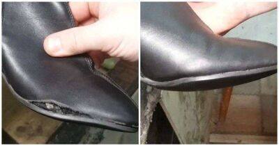 Незаметно почините обувь, на которой лопнула кожа возле подошвы - lifehelper.one