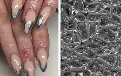 Модный нейл-арт: маникюр "расплавленный металл" уже просится на ваши ногти - hochu.ua - Нью-Йорк