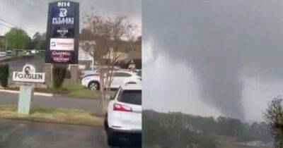 Американку едва не унесло торнадо, которое она снимала на камеру - chert-poberi.ru - Сша - штат Арканзас