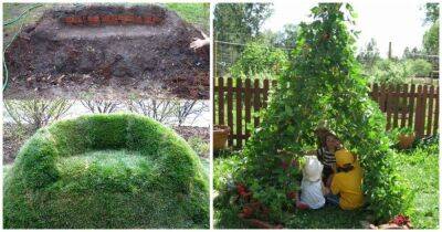 Удивительные идеи живых садовых украшений и построек, которые можно сделать своими руками - lifehelper.one