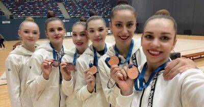 Збірна України виграла дві медалі з художньої гімнастики в Баку: фото - womo.ua - місто Вікторія - Азербайджан - місто Баку