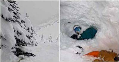 Лыжник спас сноубордиста, попавшего в «снежный колодец» - chert-poberi.ru - Сша - Вашингтон