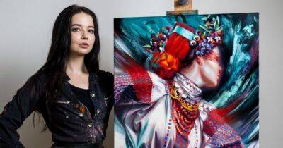 Франківська художниця продала картину за ₴430 тисяч для бійців «Азову»: фото - womo.ua