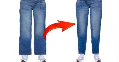 Швейный трюк: как заузить джинсы быстро и просто, чтобы они идеально сели - cpykami.ru