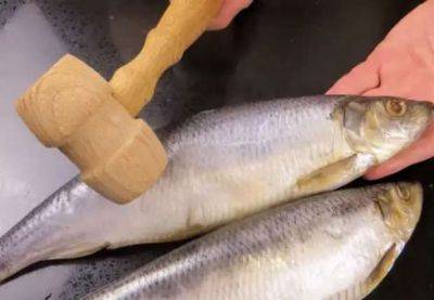 Делаем закуску из селедки вкуснее шубы: отбиваем рыбу молотком - milayaya.ru