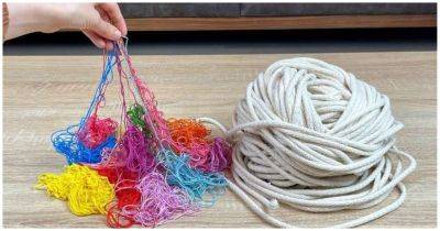 Купила немного верёвки и разноцветных ниток. Результат поразителен - cpykami.ru