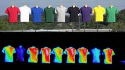 Влияние цвета футболки на температуру тела при нагреве солнечным светом - chert-poberi.ru
