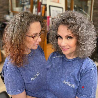 Стрижки для дам после 50 лет на средние волнистые волосы - all-for-woman.com