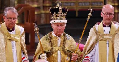 Елизавета II (Ii) - Карл I (I) - Карл II (Ii) - король Карл III (Iii) - принц Чарльз III (Iii) - Мрачный жнец в черном плаще и другие тревожные знаки на коронации Чарльза III, которые показались британцам пугающими - takprosto.cc - Лондон - Англия - Шотландия
