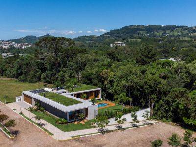 Резиденция с зеленой крышей и уютным внутренним двориком в Бразилии - porosenka.net - Бразилия